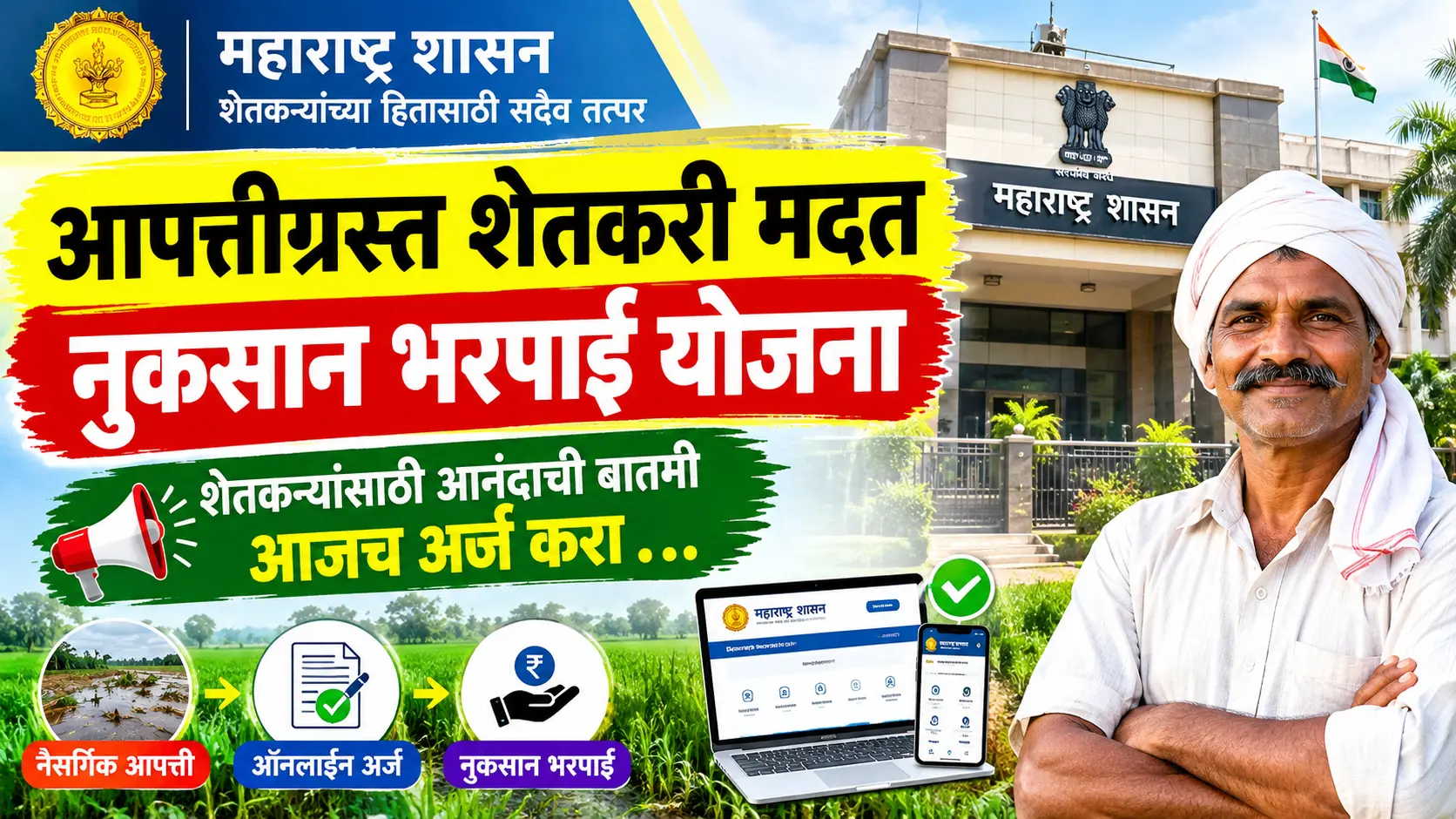 aapasatigrah shetkari madat nukasan bharpai yojana